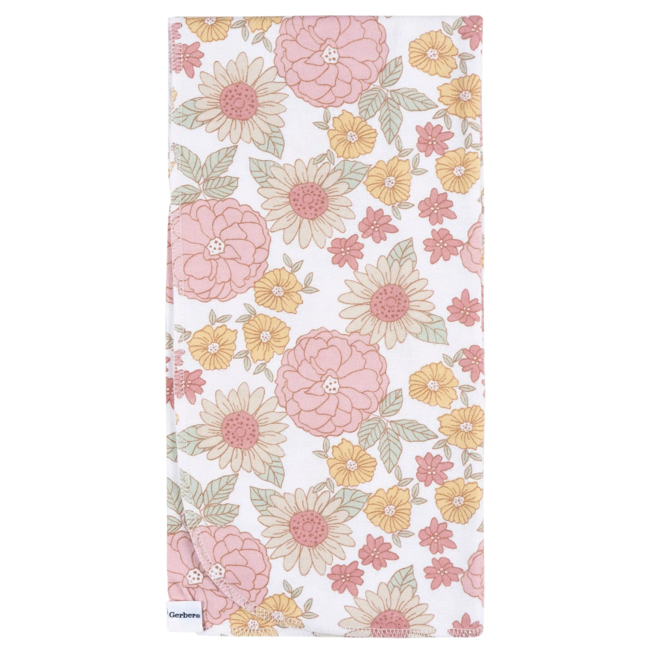 4-Pack Baby Girls Retro Floral Flannel Blankets Gerber Childrenswea
