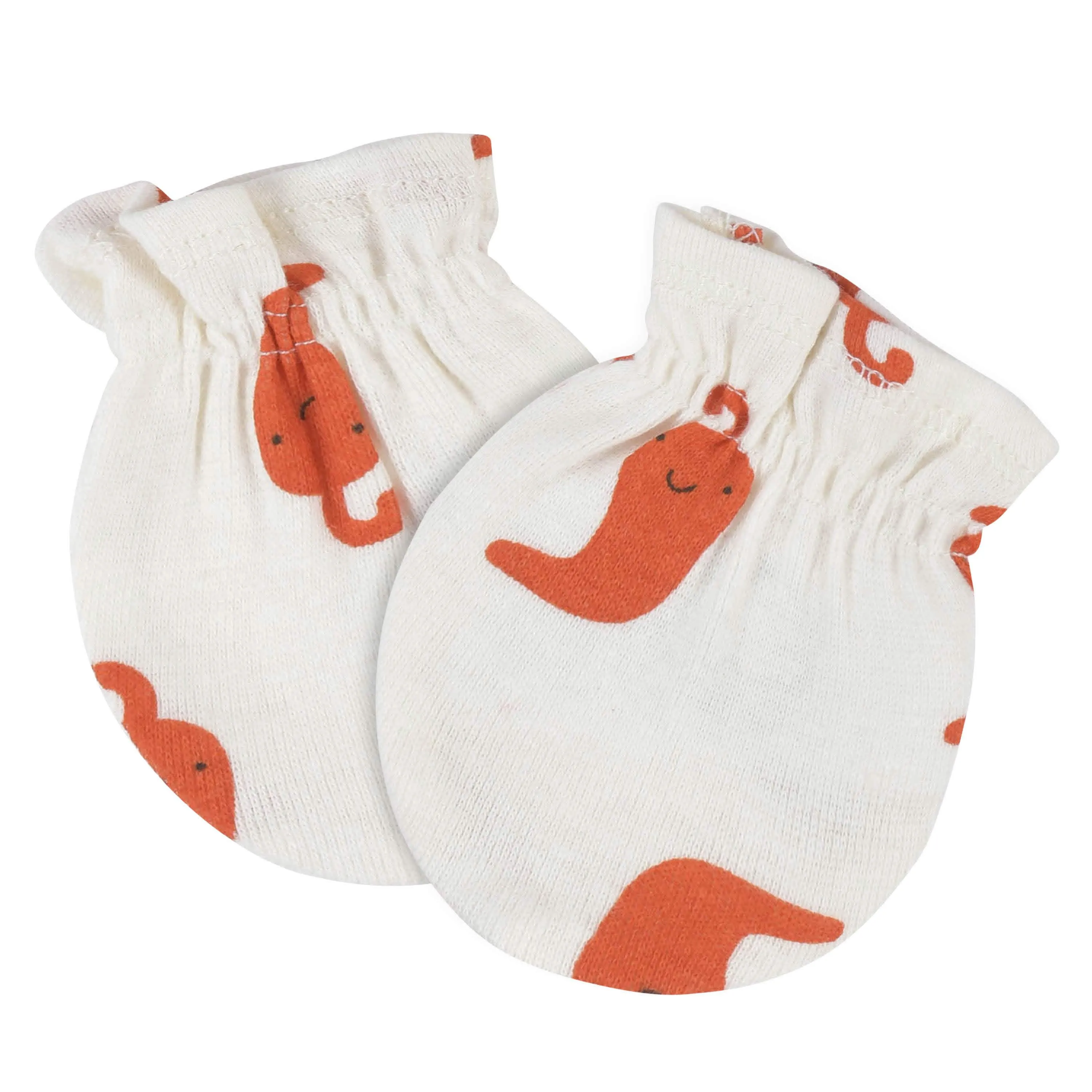 4-Piece Baby Neutral Comfy Stretch Taco Caps & No Scratch Mittens Set Gerber Childrenswea