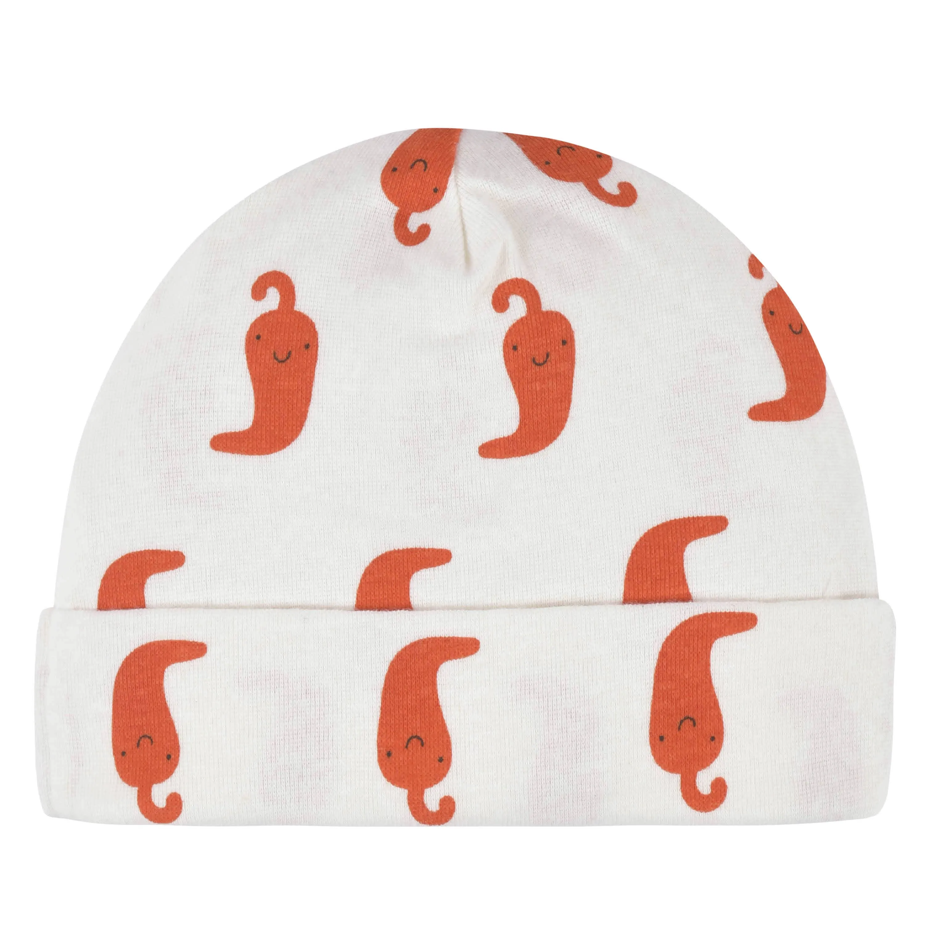 4-Piece Baby Neutral Comfy Stretch Taco Caps & No Scratch Mittens Set Gerber Childrenswea