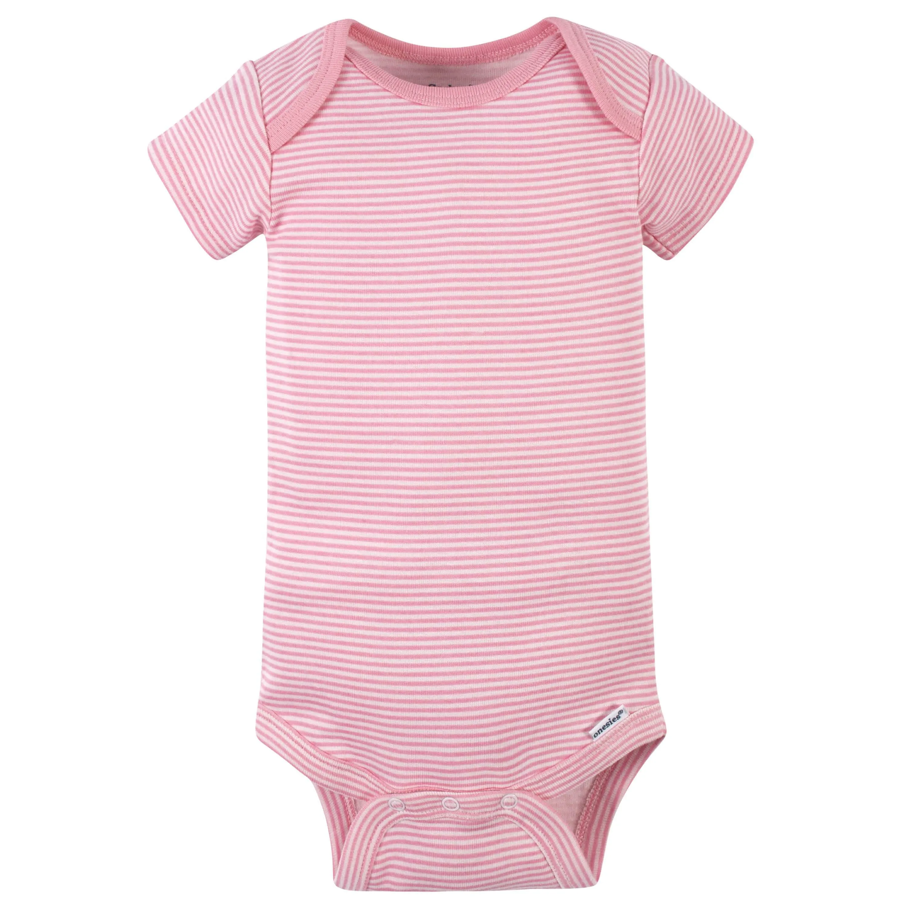 8-Pack Baby Girls Leopard Short Sleeve Onesies Bodysuits Gerber Childrenswea