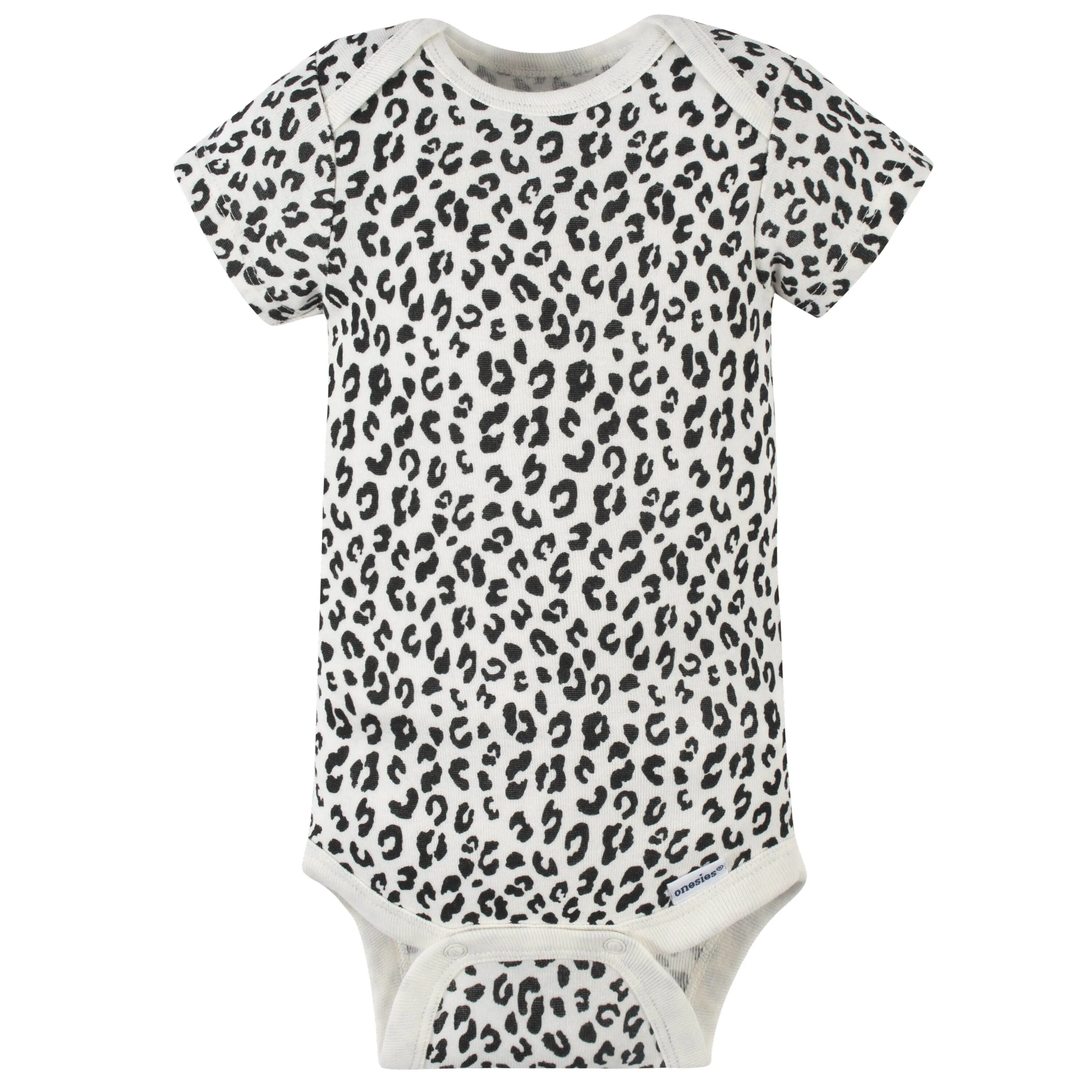 8-Pack Baby Girls Leopard Short Sleeve Onesies Bodysuits Gerber Childrenswea