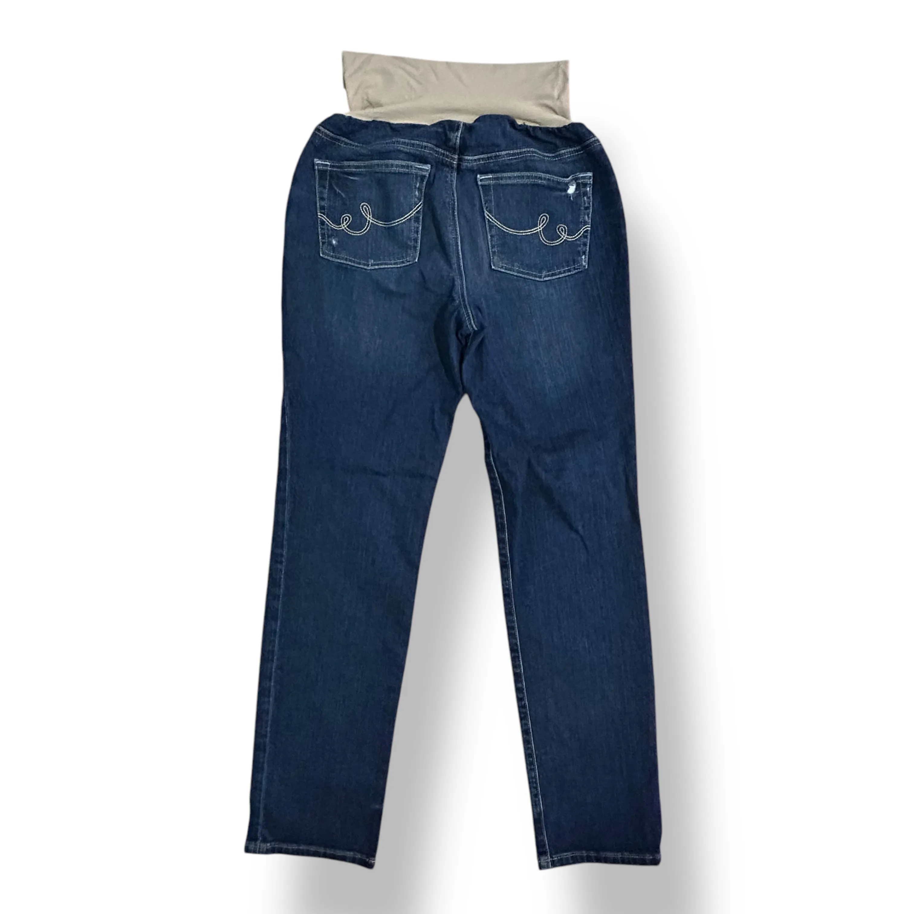 A Pea in the Pod Size M Denim Full Panel Bootcut Maternity Jeans