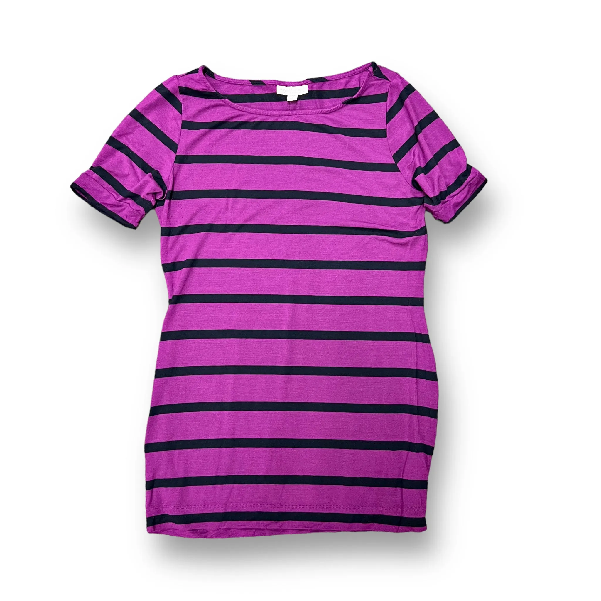 A Pea in the Pod Size XS Purple Striped Maternity Top