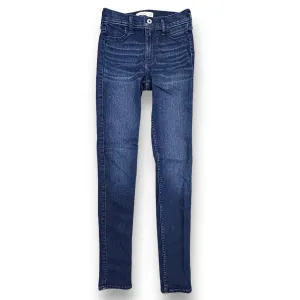 Abercrombie Kids Girls Size 16 Slim Youth Dark Blue Denim Skinny Jeans