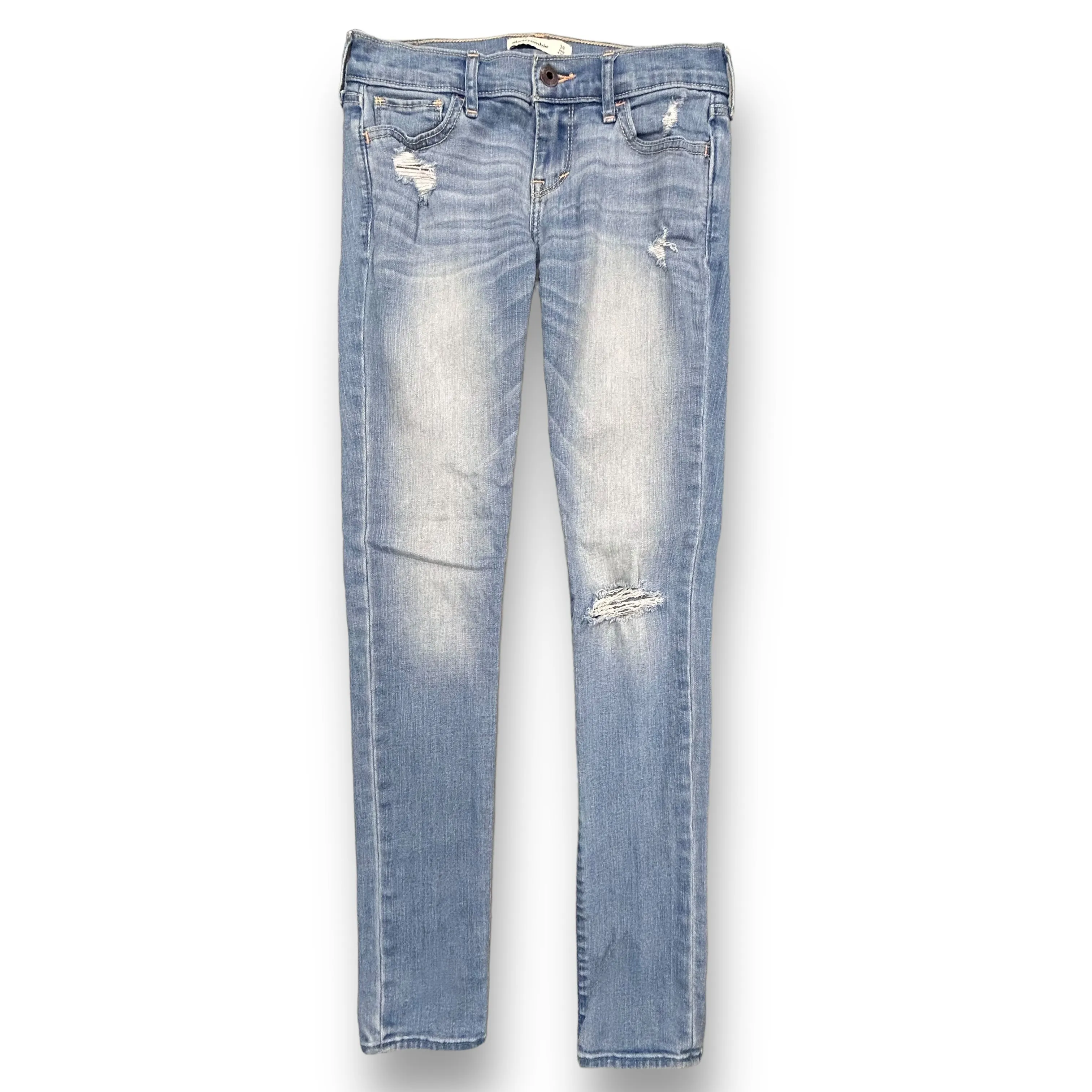 Abercrombie Kids Youth Girl Size 14 Jeans Distressed Denim Skinny Jegging