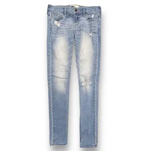 Abercrombie Kids Youth Girl Size 14 Jeans Distressed Denim Skinny Jegging