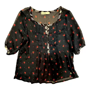 Abercrombie Women's Size Small Floral Print Button Top Blouse