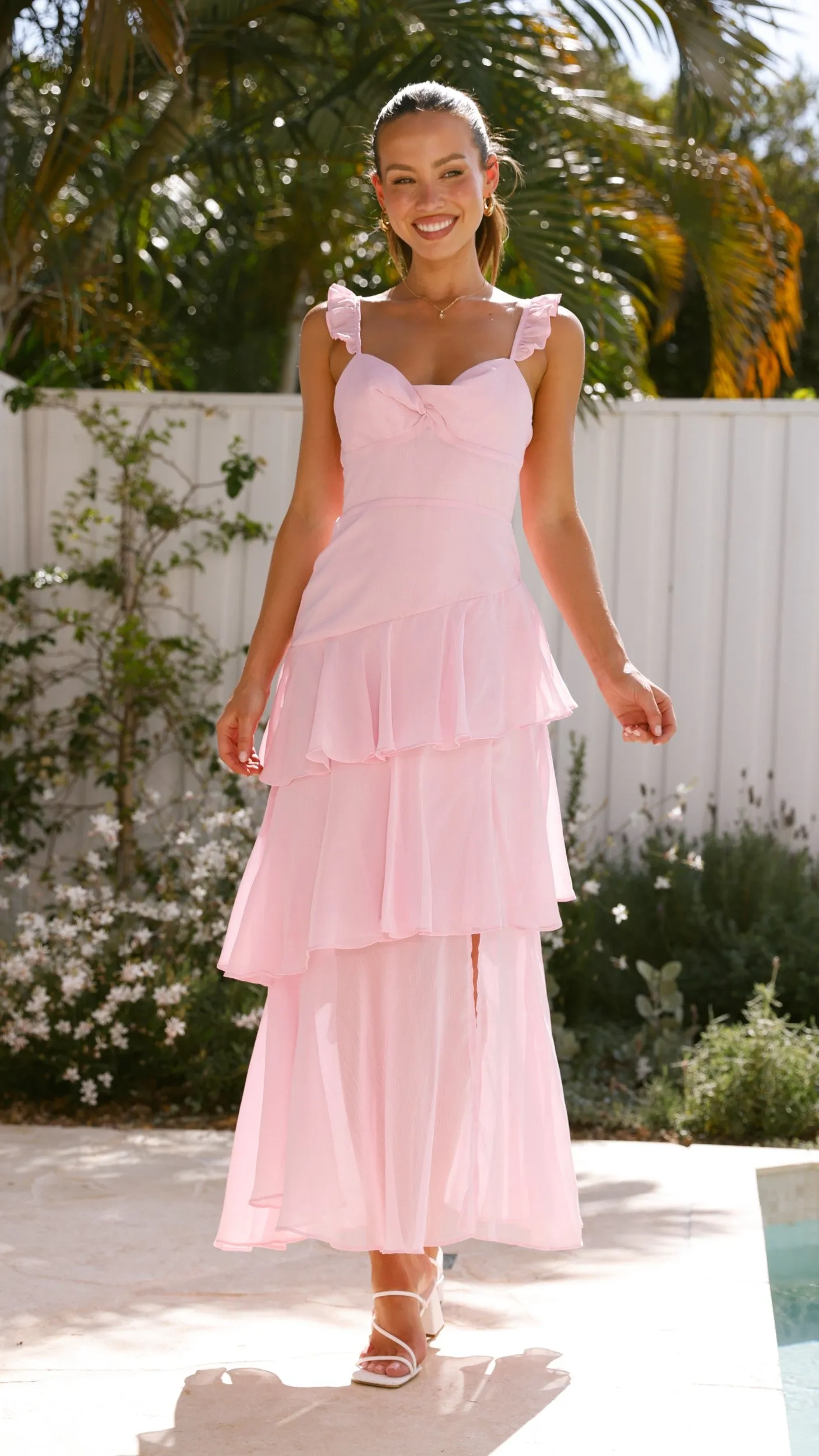 Achelle Maxi Dress - Pink Billy J
