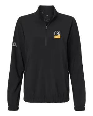 Adidas Ladies Woven Half-Zip Pullover