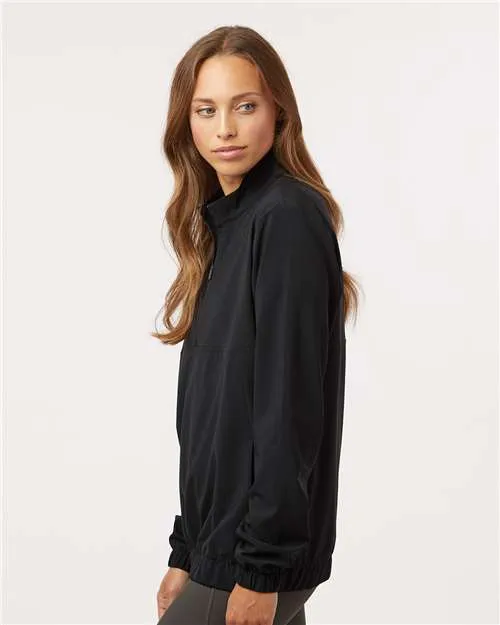 Adidas Ladies Woven Half-Zip Pullover