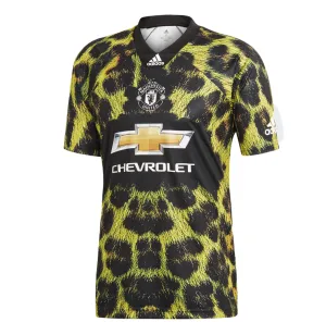 Adidas Men's Manchester United EA Sports Jersey, Bright Yellow/Black