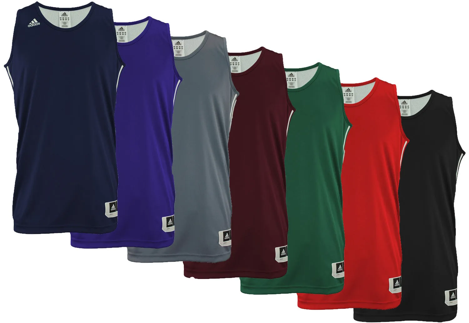 Adidas Men's Reversible Basketball Practice Jersey, Color Options