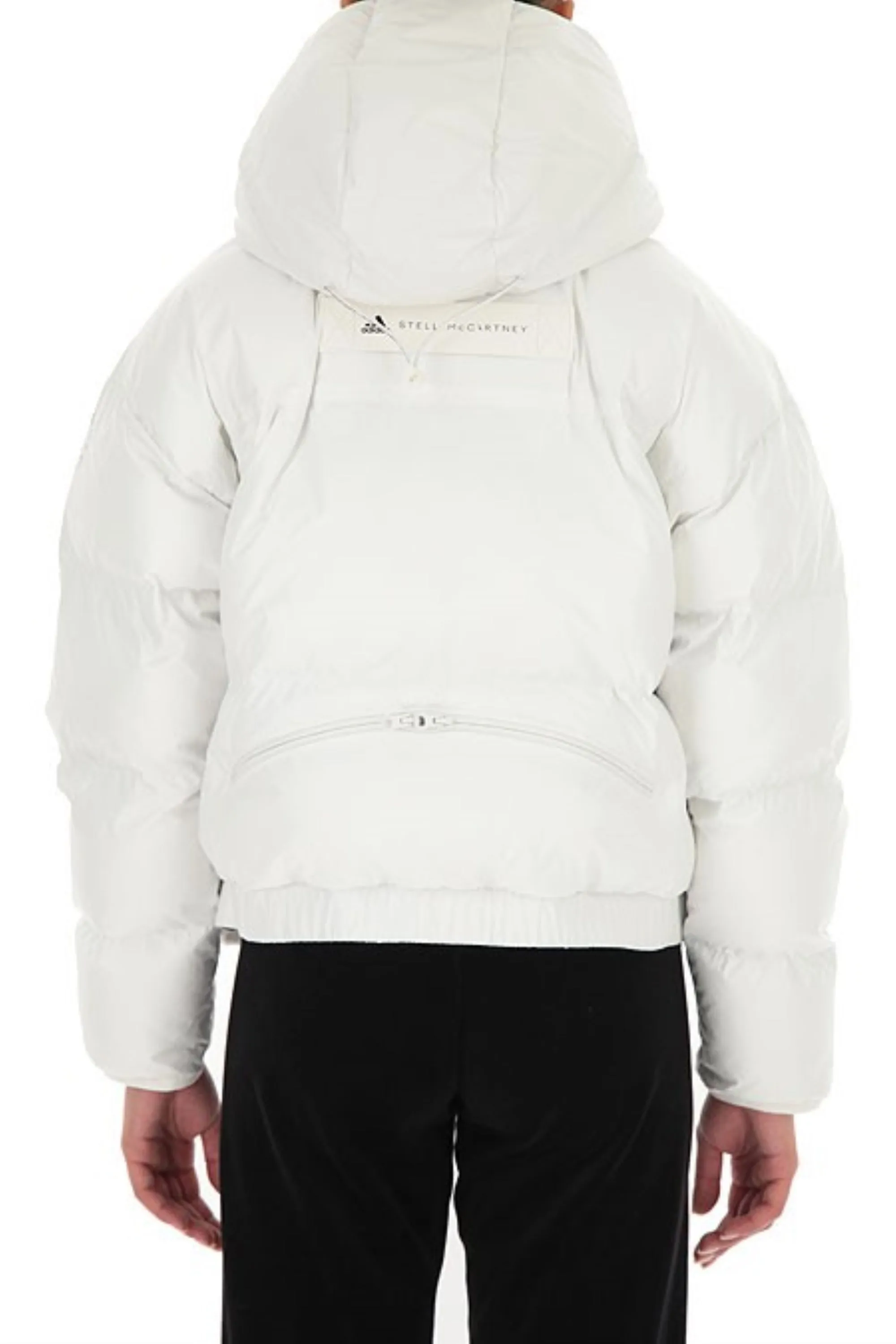 Adidas Women's Stella McCartney Short Puffer Jacket, Cloud White