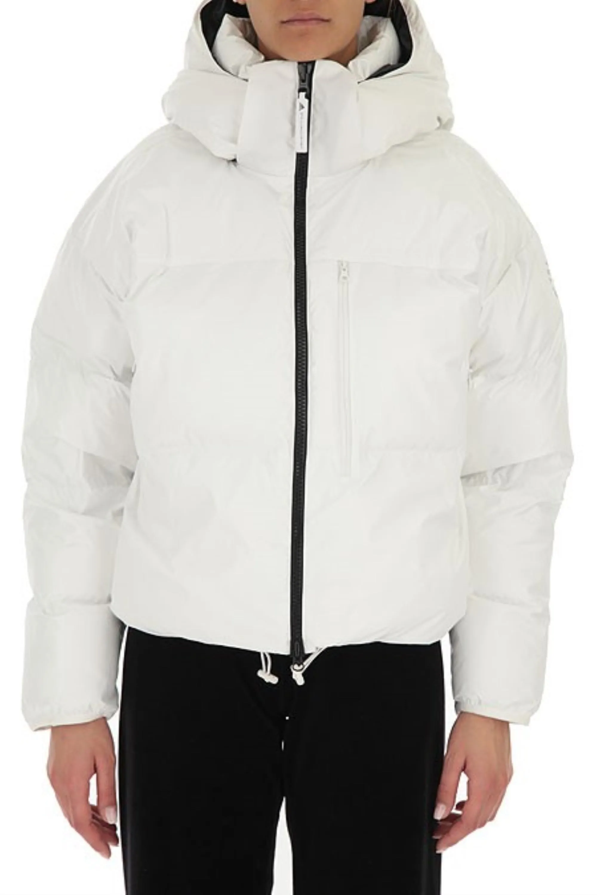 Adidas Women's Stella McCartney Short Puffer Jacket, Cloud White