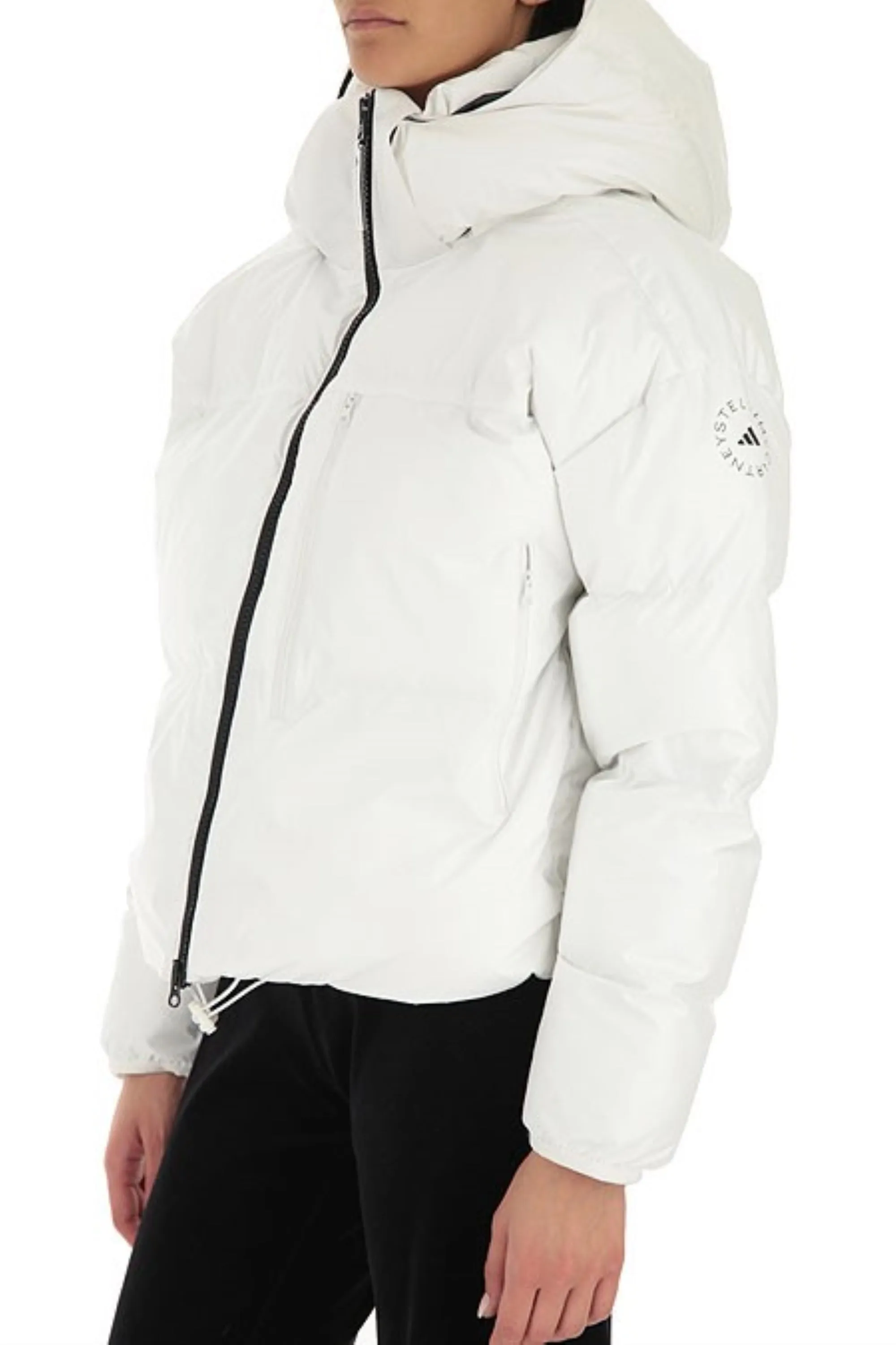 Adidas Women's Stella McCartney Short Puffer Jacket, Cloud White