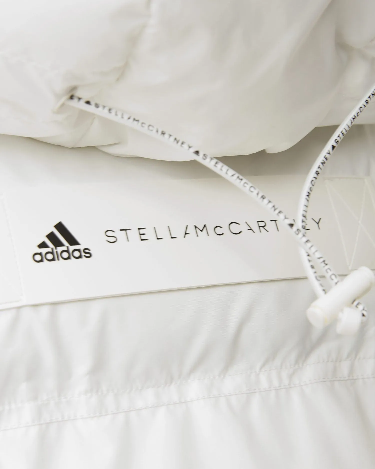Adidas Women's Stella McCartney Short Puffer Jacket, Cloud White