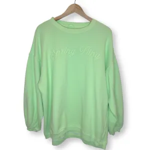 Aerie Embroidered Spring Fling Crewneck - Size M