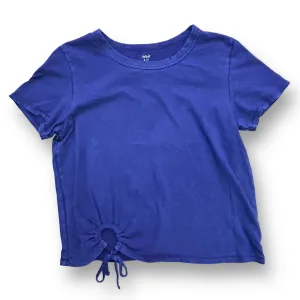 Aerie Size Small Cinched Tie-Front Short Sleeve Tee