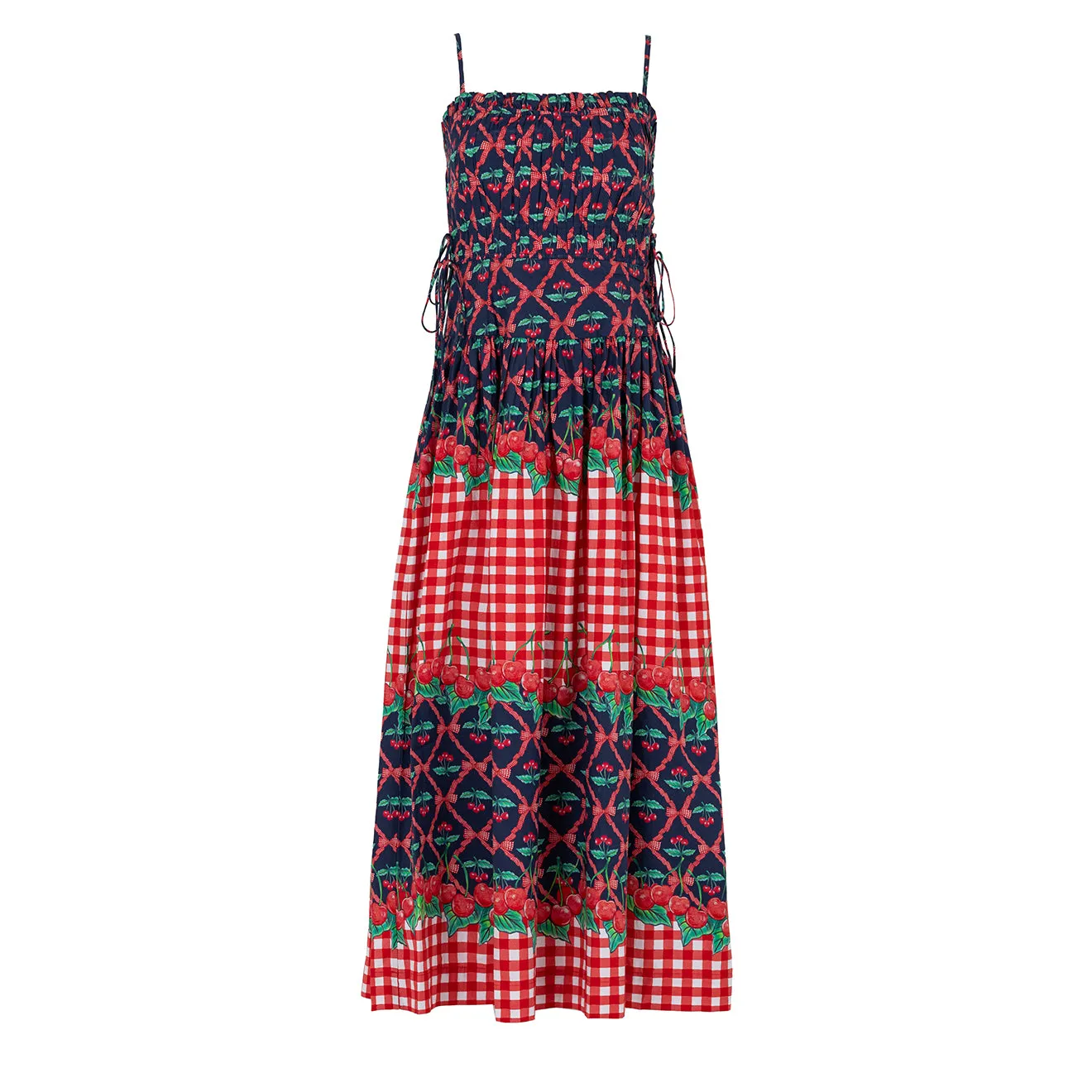 Affordable Luxury Damson Madder Kelia Midi Dress Cherry Pie  Dont Miss Out!