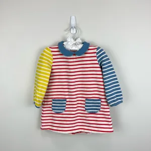 Affordable Luxury Mini Boden Cozy Striped Pocket Dress 6-12 Months  Last Few Pieces!