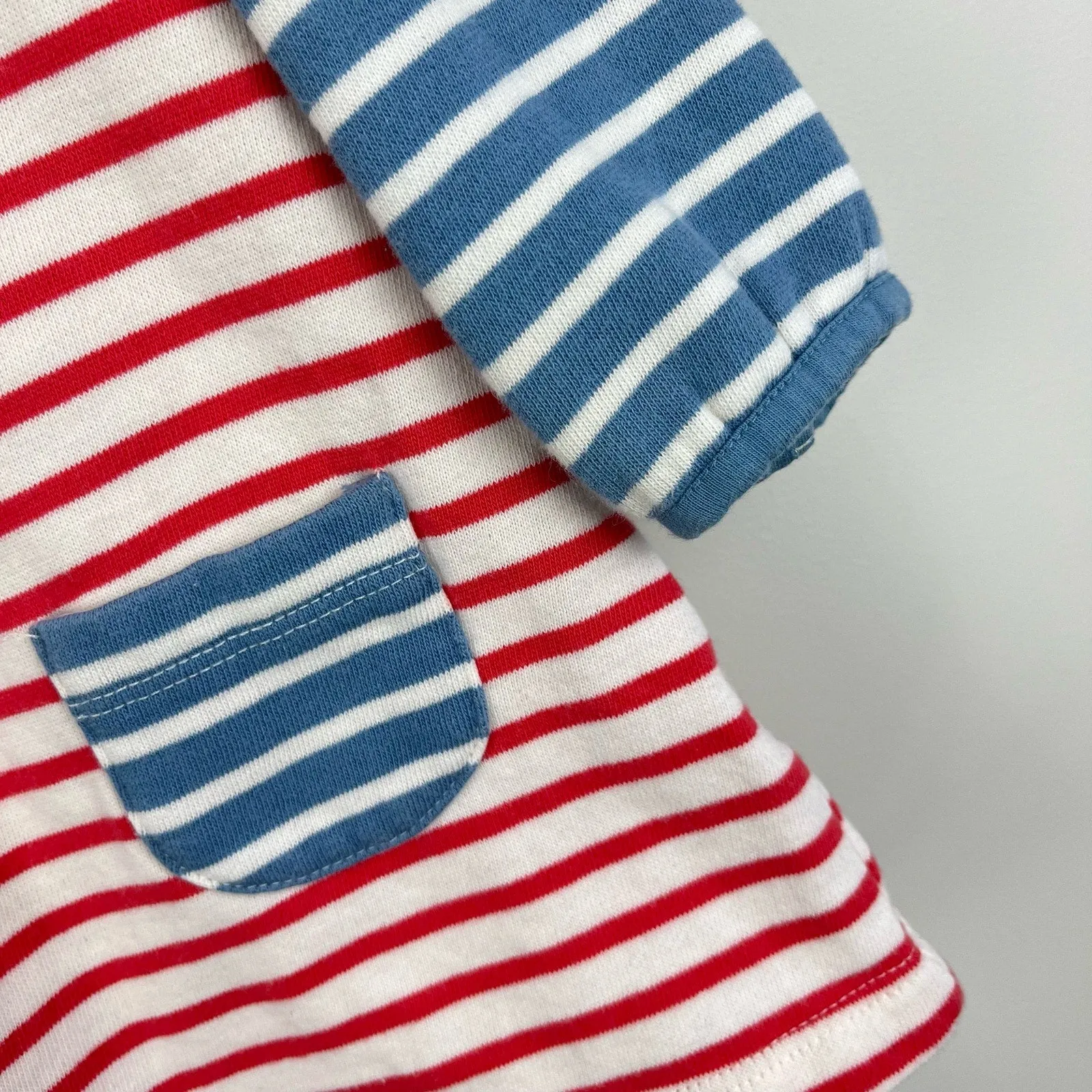 Affordable Luxury Mini Boden Cozy Striped Pocket Dress 6-12 Months  Last Few Pieces!