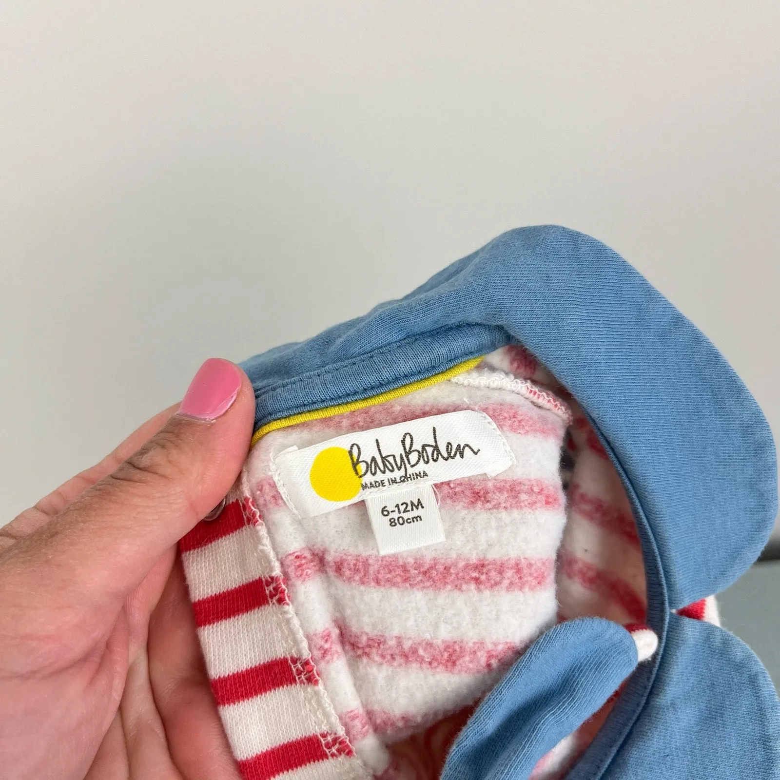 Affordable Luxury Mini Boden Cozy Striped Pocket Dress 6-12 Months  Last Few Pieces!