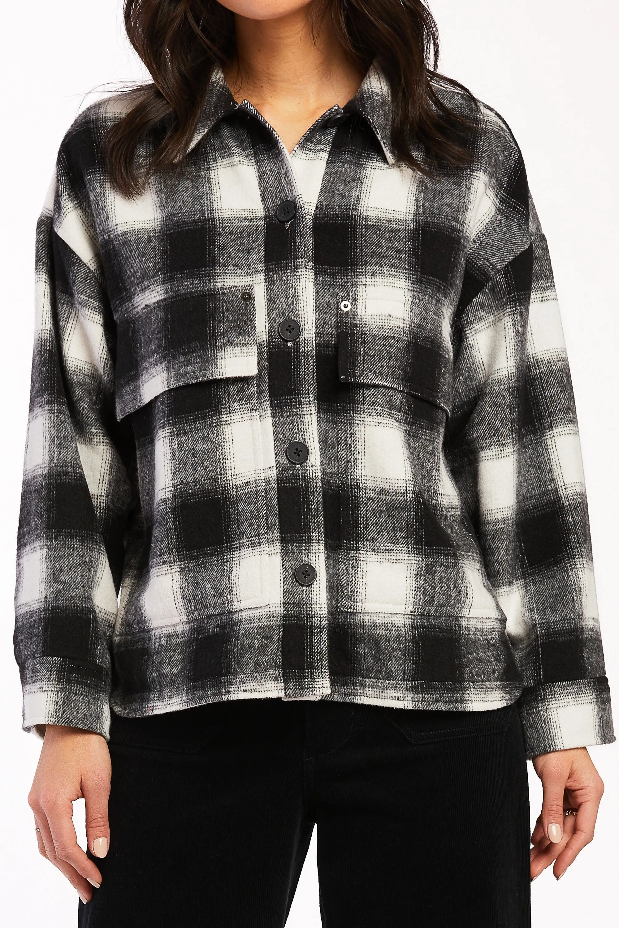 Affordable Luxury Monsay Drop Shoulder Button Down  Going Fast!