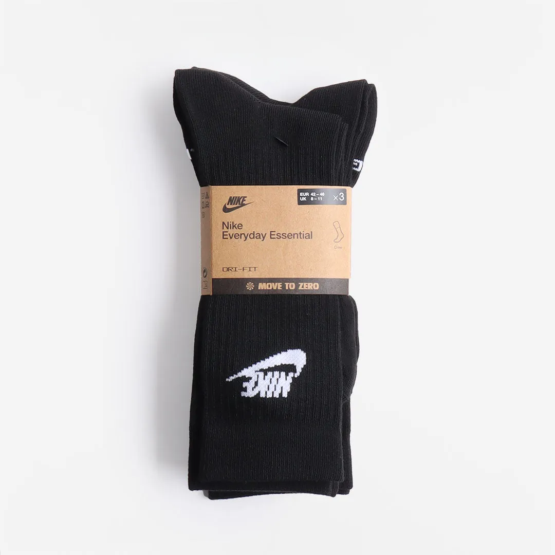 Affordable Luxury Nike Sportswear Everyday Essential Crew Socks 3-Pack  Last Few Pieces!