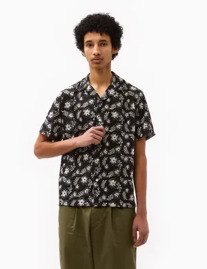 Affordable Luxury Portuguese Flannel Folclore 4  Short Sleeve Shirt - Black  Last Few Pieces!