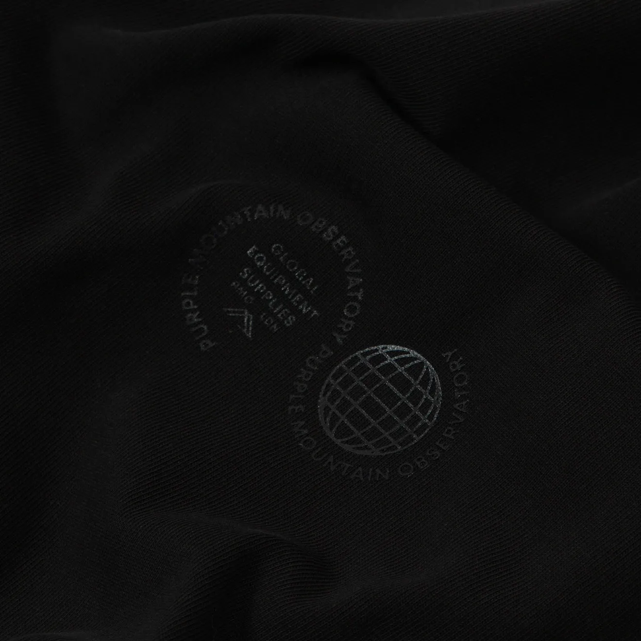 Affordable Luxury Purple Mountain Observatory Tonal Logo S/S Tee Black  Limited Stock!