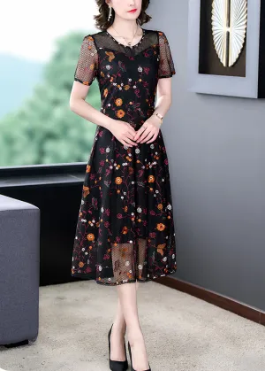 Affordable Luxury Summer new design women clothing v-neck lace stitching embroidery  dresses  Going Fast!
