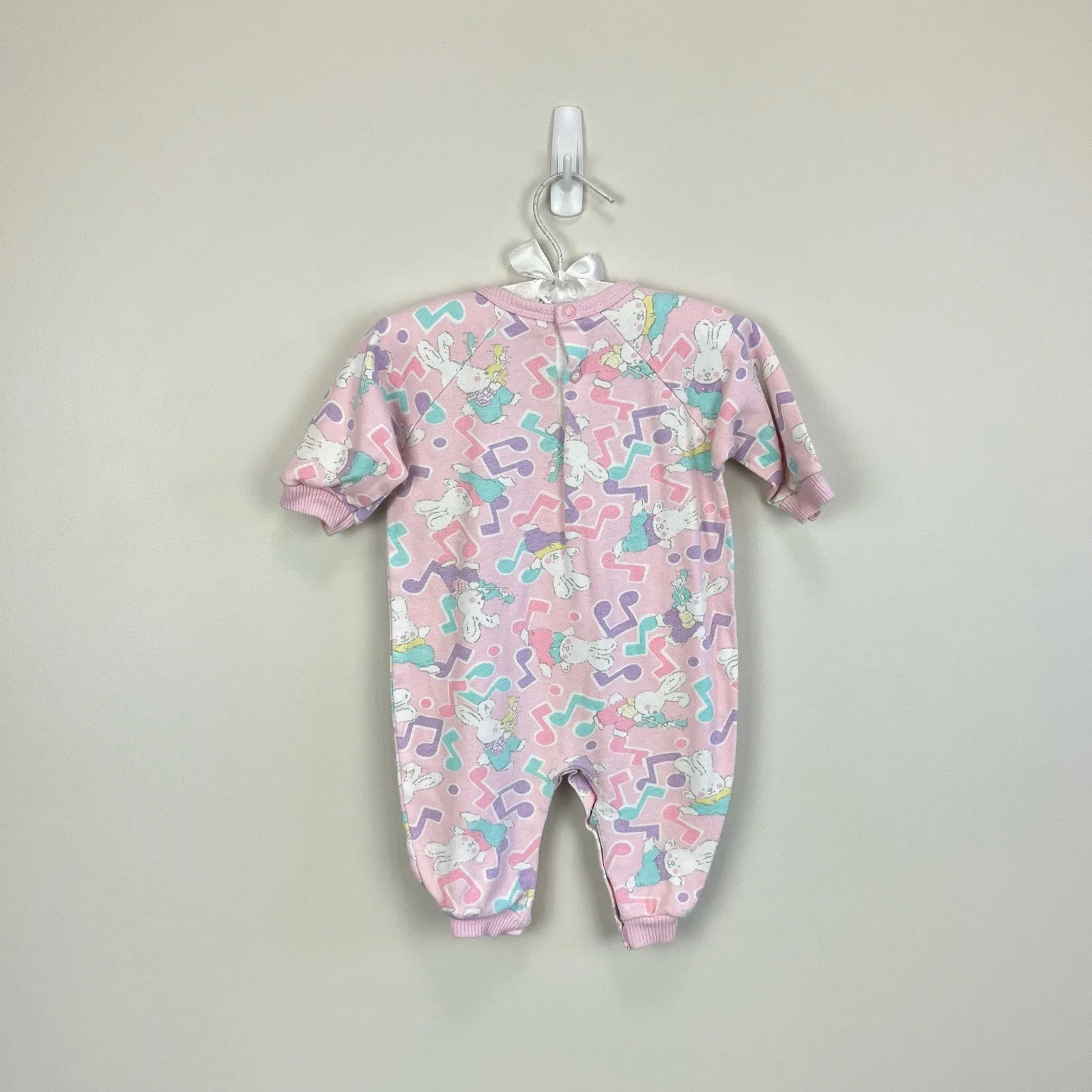 Affordable Luxury Vintage Soupcon Musical Bunny Romper 6-9 Months USA  Stylish & Comfortable
