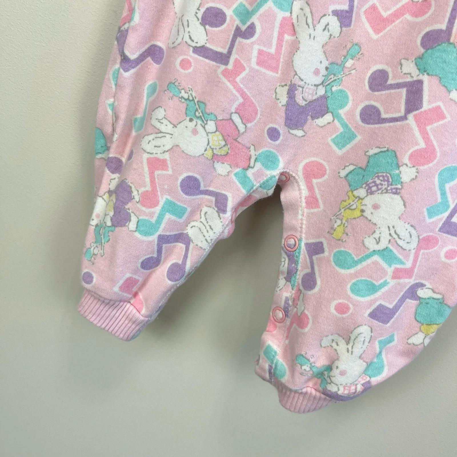 Affordable Luxury Vintage Soupcon Musical Bunny Romper 6-9 Months USA  Stylish & Comfortable