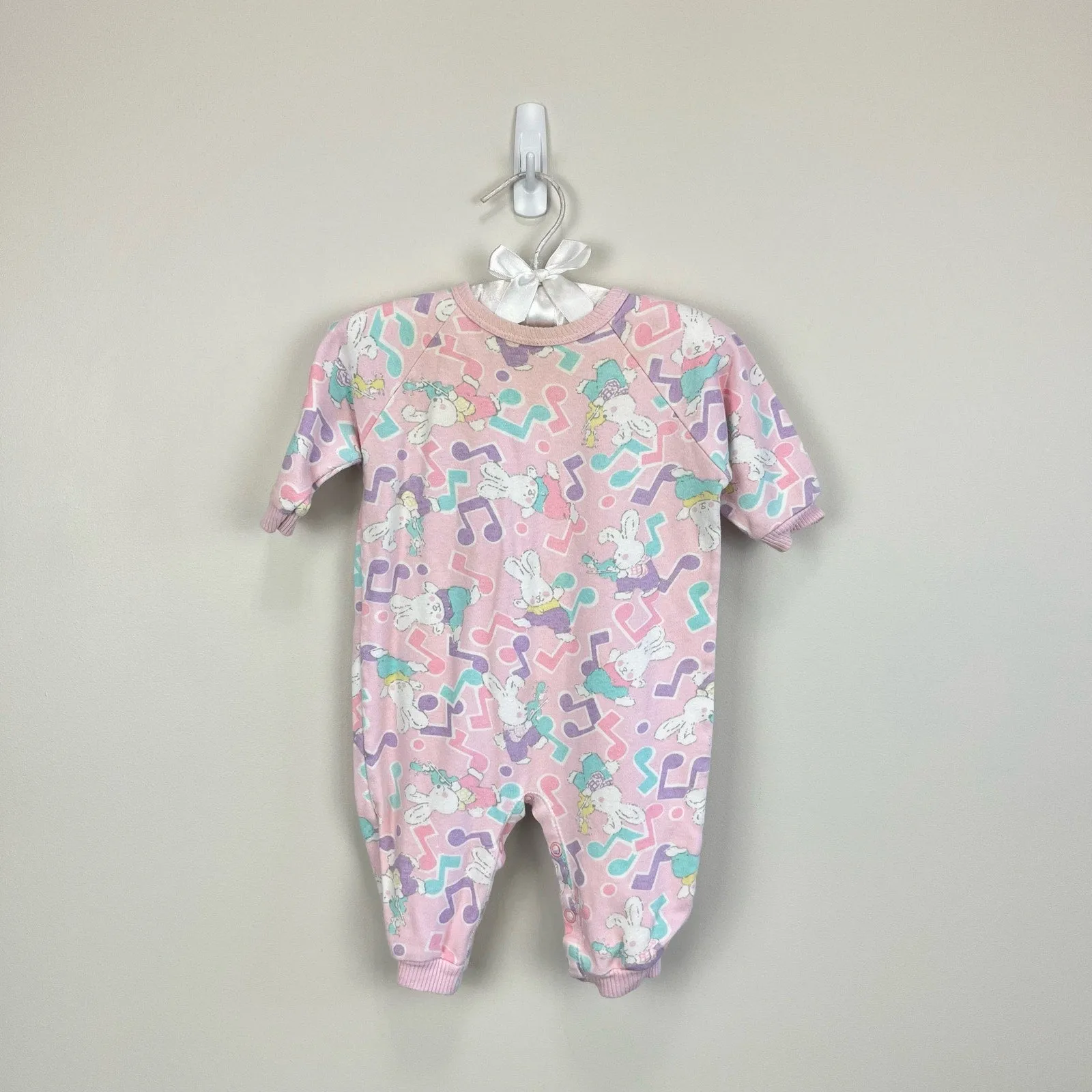 Affordable Luxury Vintage Soupcon Musical Bunny Romper 6-9 Months USA  Stylish & Comfortable