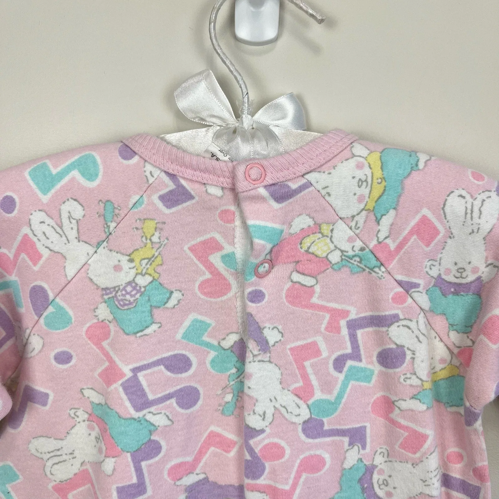 Affordable Luxury Vintage Soupcon Musical Bunny Romper 6-9 Months USA  Stylish & Comfortable