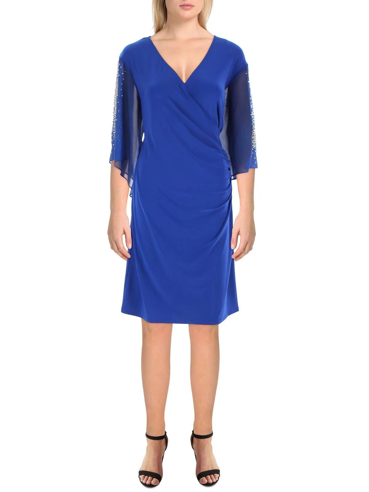 Affordable Luxury Womens Embellished Cold Shoulder Cocktail Dress  Ends Soon!