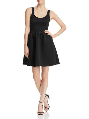 Affordable Luxury Womens Fit and Flare Neoprene Mini Dress  Going Fast!