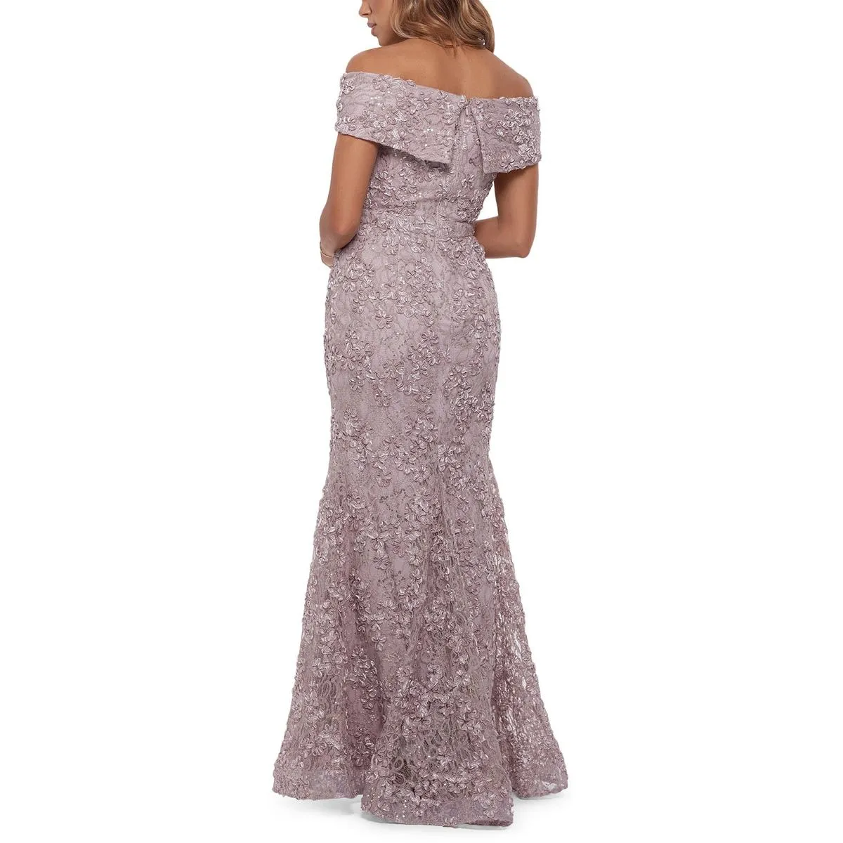 Affordable Luxury Womens Lace Sequined Evening Dress  Today Only!