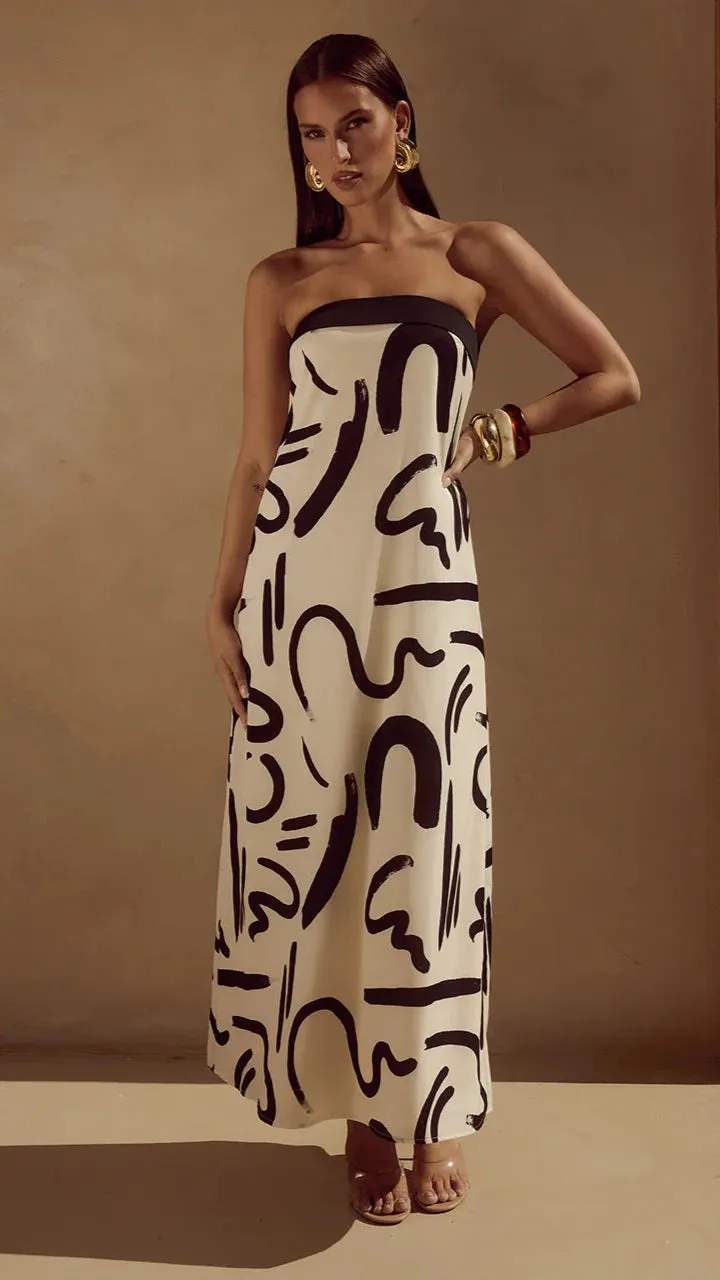 Alba Maxi Dress - York Sand Billy J