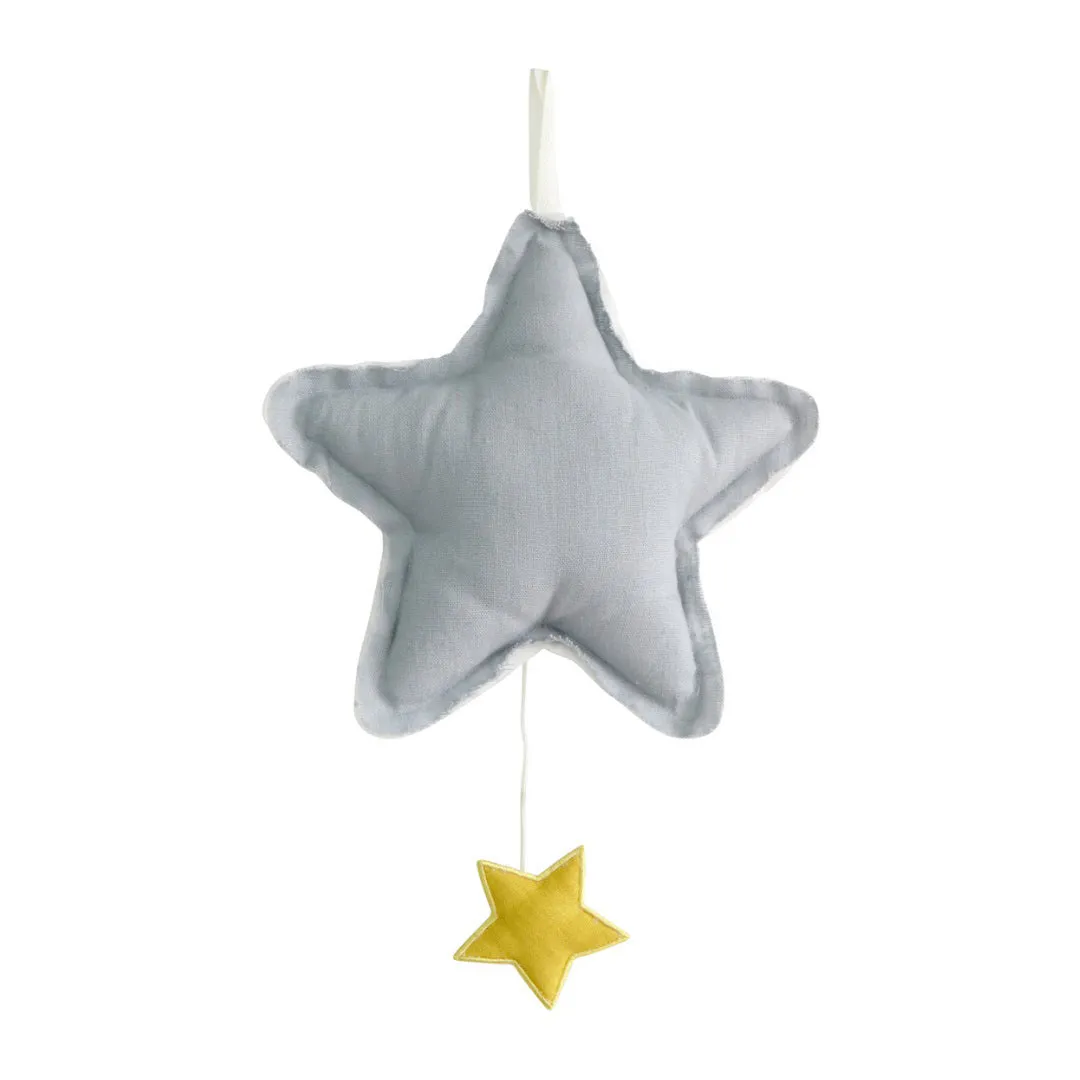 ALIMROSE - MUSICAL GREY LINEN STAR