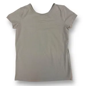 All in Motion Girls Size 10/12 Youth Gray Cinched Back Quick Dry Athletic Tee