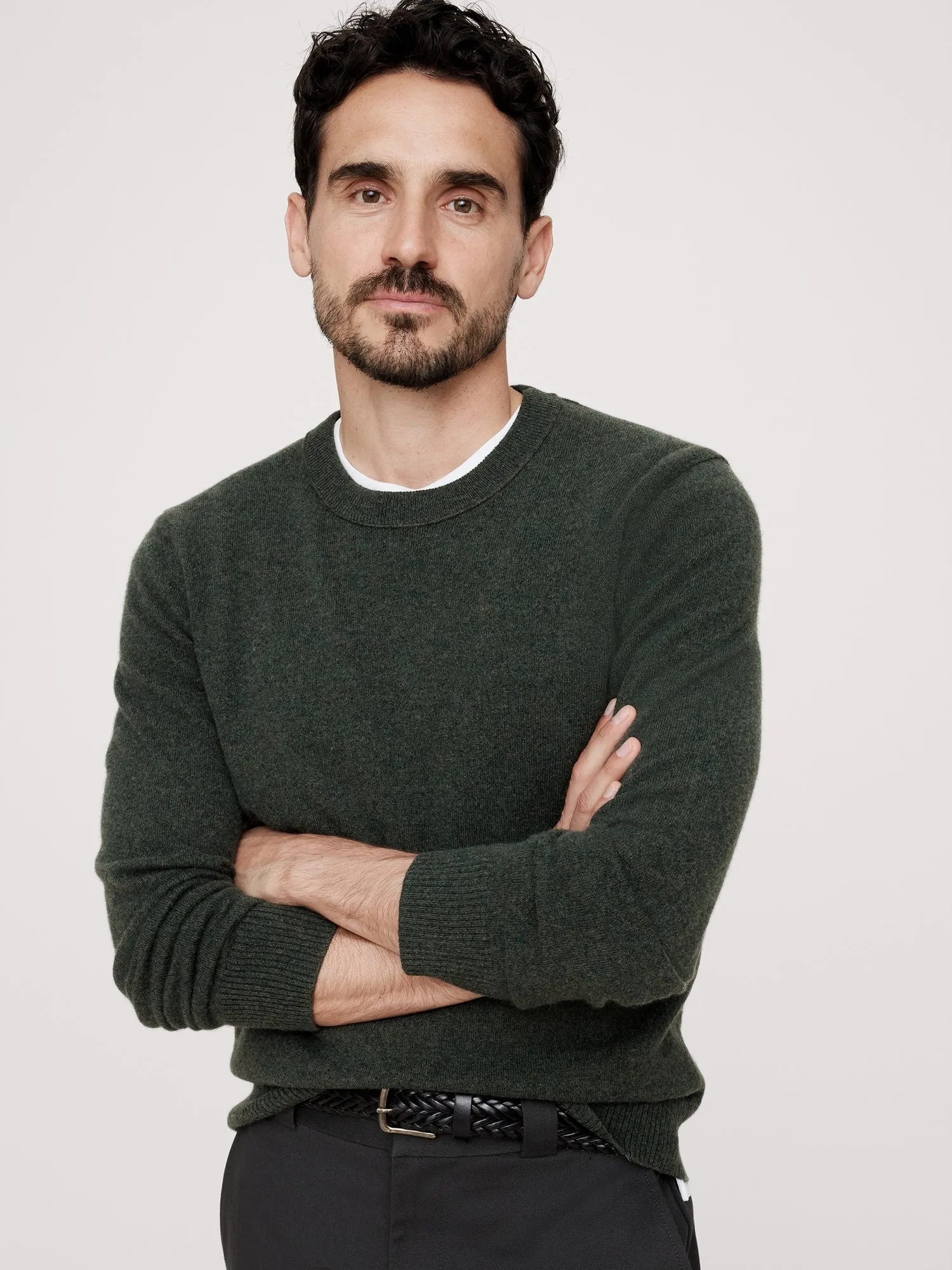 Alta Cashmere Crew-Neck Sweater Banana Republic