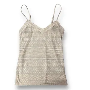 American Eagle Size XS Light Beige Shimmery Transparent Layering Tank