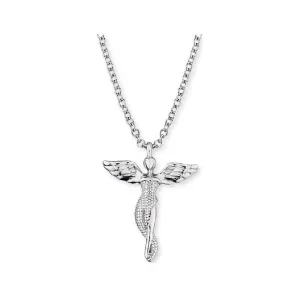 Angel Whisperer Silver Angel Necklace ERN-LILANGEL