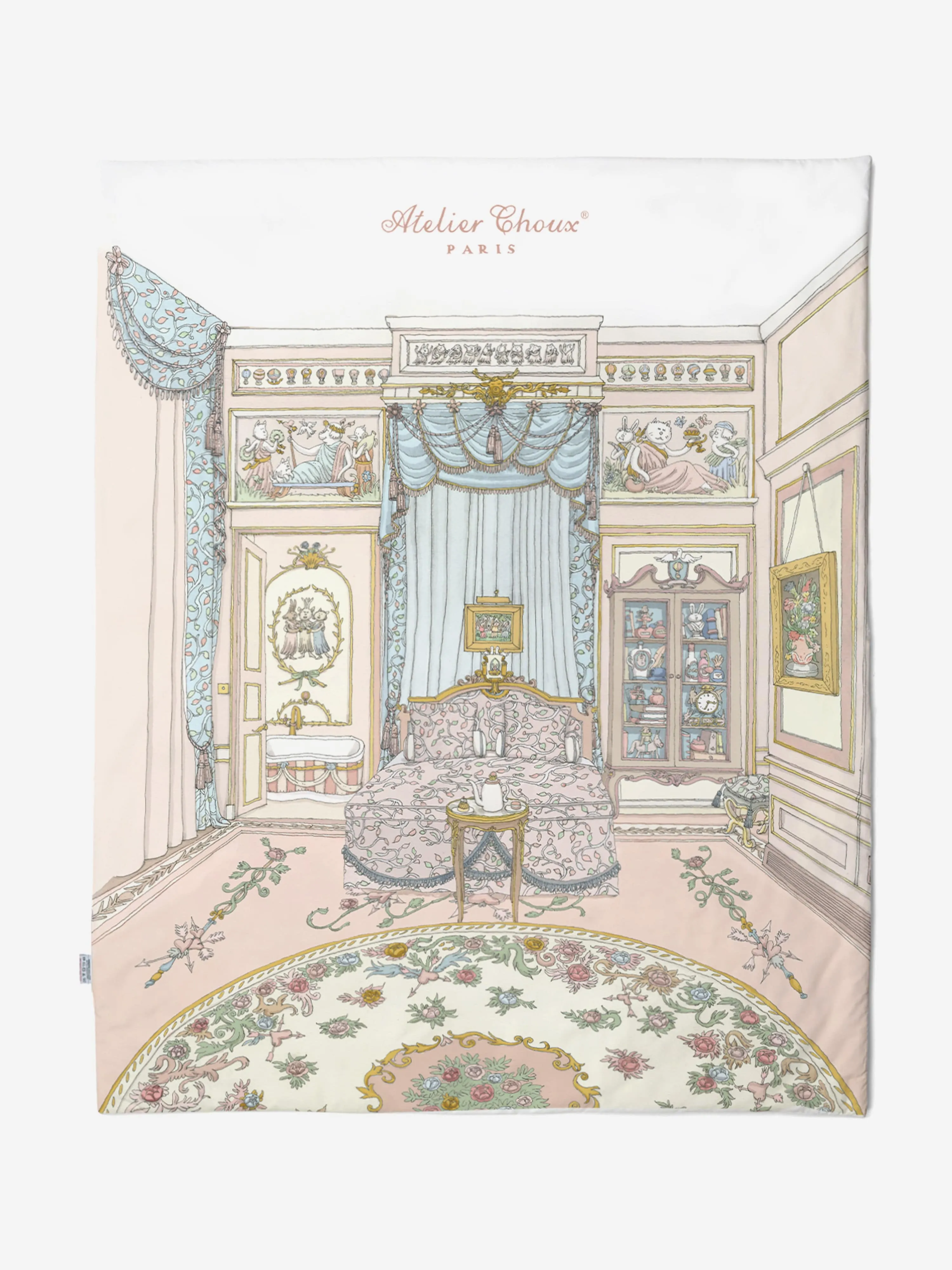 Atelier Choux Baby French Bedroom Quilt in Multicolour  (100  130 cm)