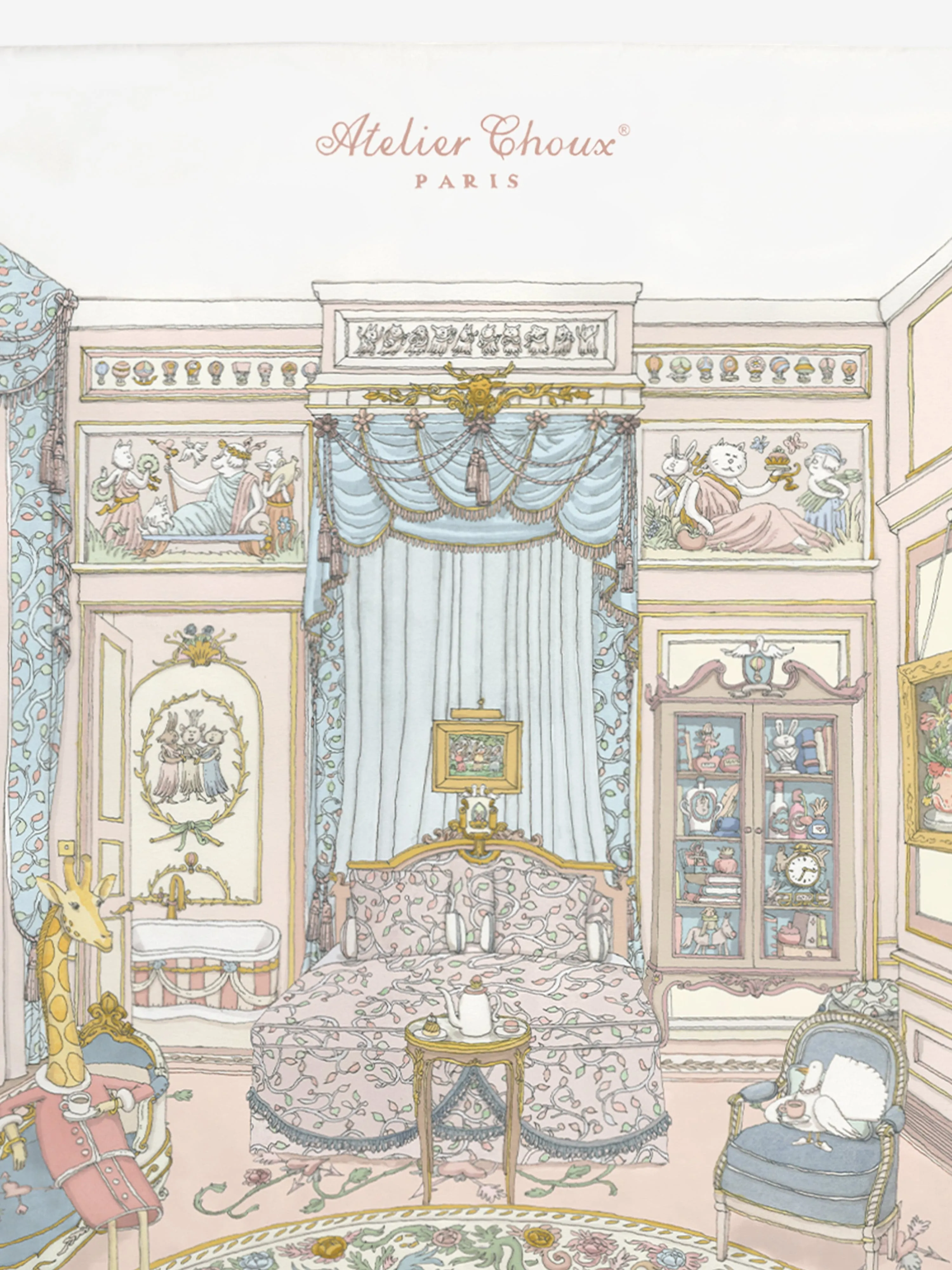 Atelier Choux Baby French Bedroom Quilt in Multicolour  (100  130 cm)