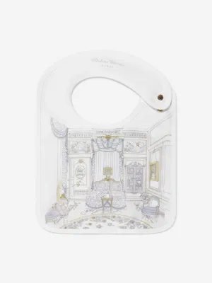 Atelier Choux Baby French Bedroom Satin Bib in Blue