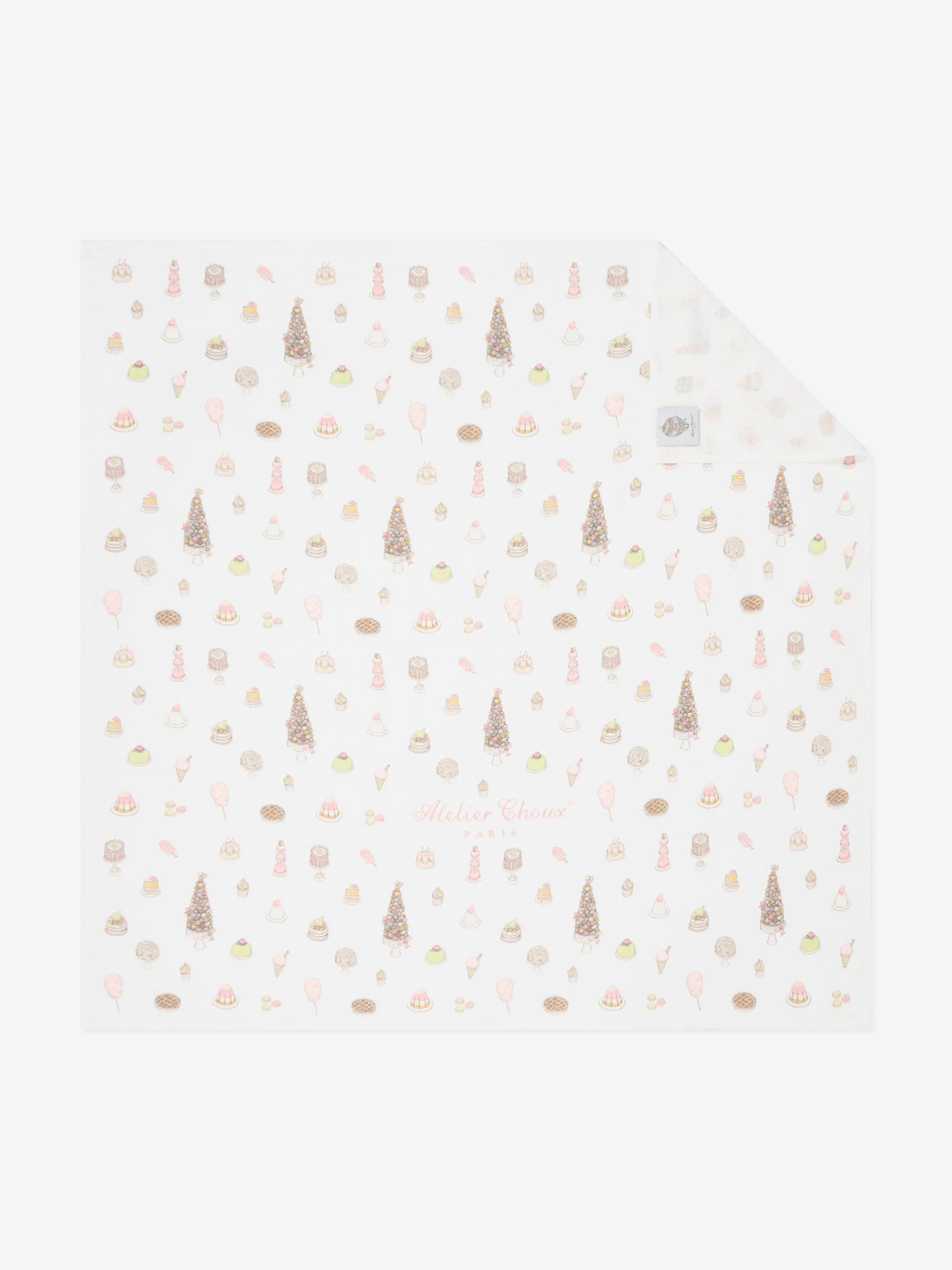 Atelier Choux Baby Girls Sweetie Pie Swaddle in Pink (100cm)