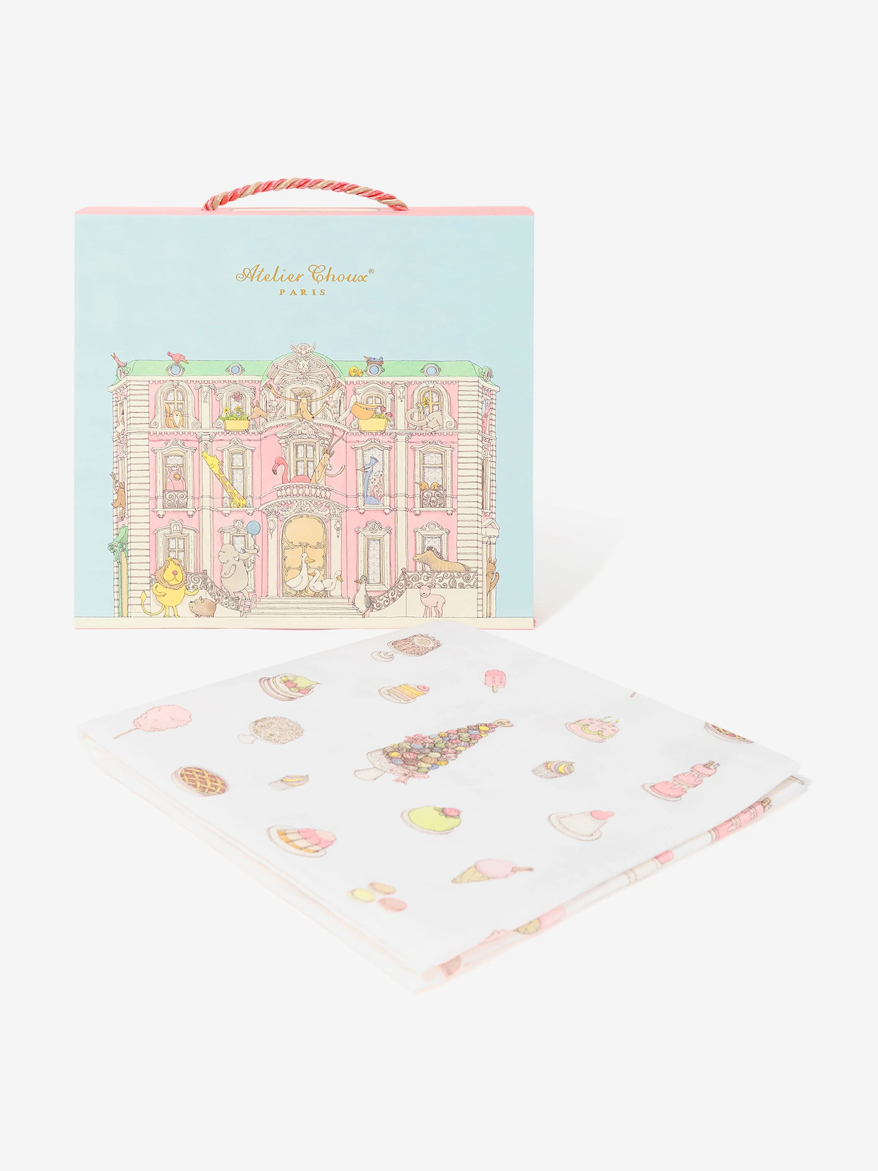 Atelier Choux Baby Girls Sweetie Pie Swaddle in Pink (100cm)