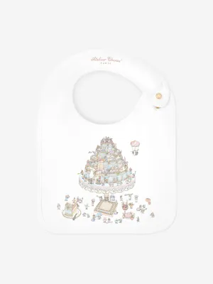 Atelier Choux Baby Satin Le Gateau Bib in Multicolour